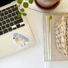 Emily Lex Studio Bluebird Sticker (1 pc) - product shown on laptop. 
