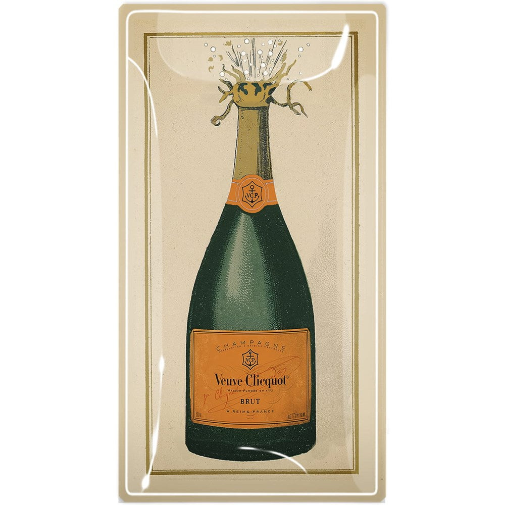 Ben's Garden Decoupage Glass Tray - Veuve Clicquot Brut Champagne (1 pc)