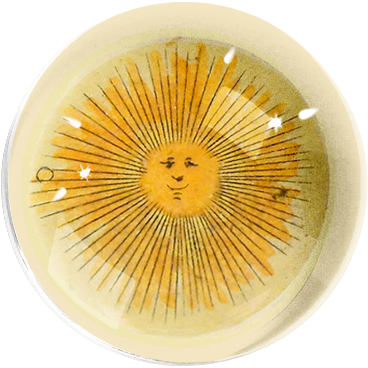 Ben's Garden Crystal Dome Paperweight - The Happy Sun (1 pc)