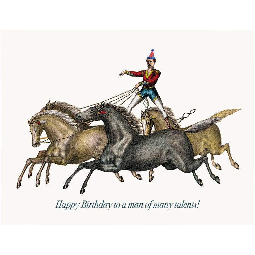 P. Flynn Design Happy Birthday To A Man Of Many Talents Greeting Card (1 pc)