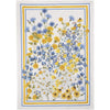 Italian Blue & Yellow Daises Linen Tea Towel