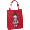 Kusuguru Honey Bean Princes Jacquard Tote - Red (1 pc)