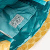 Kusuguru Honey Bean Princes Jacquard Tote - Yellow (1 pc) - interior lining shown. 
