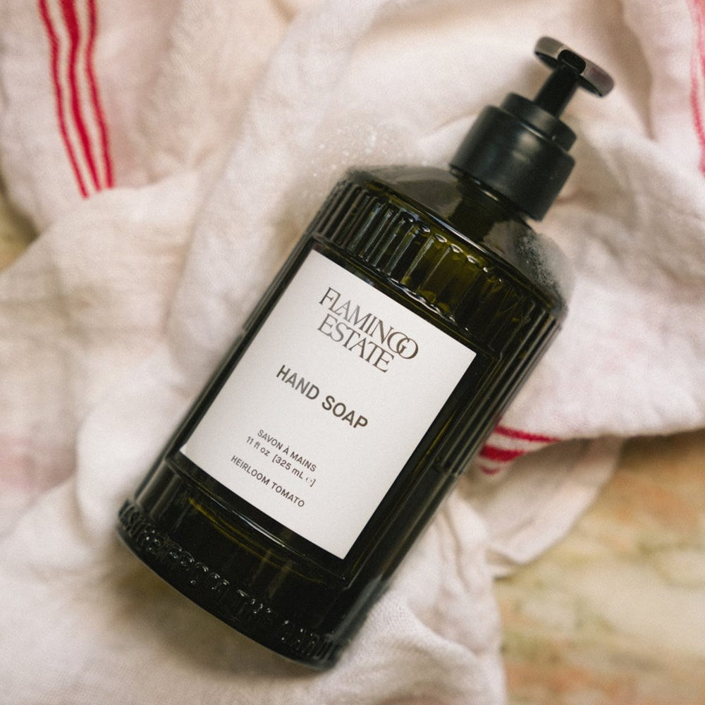 Flamingo Estate Organics Heirloom Tomato Glass Hand Soap - Beautyhabit
