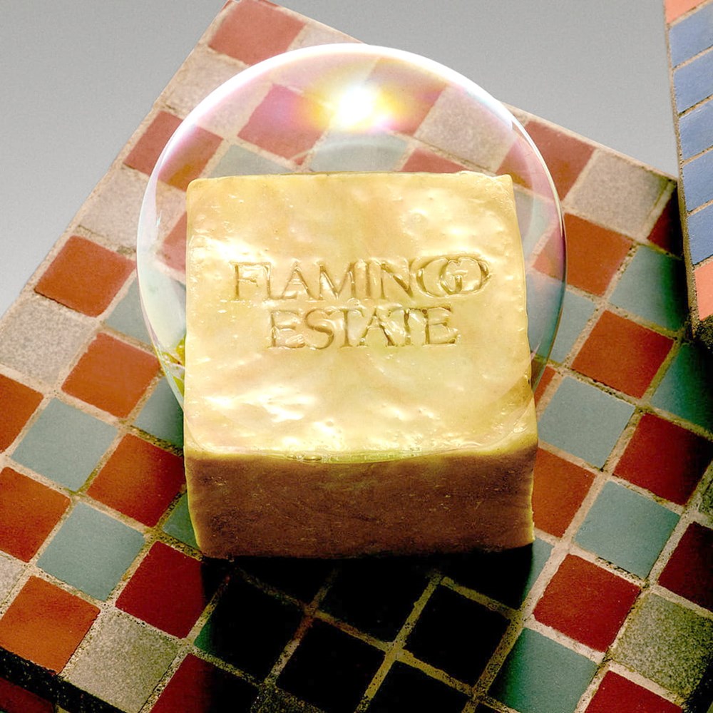 Flamingo Estate Organics Golden Pollinator Bath Soap Brick - Beautyhabit