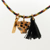 Nach Leopard Multicolor Charm Bracelet (1 pc) - product shown up close. 