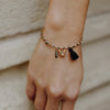 Nach Leopard Multicolor Charm Bracelet (1 pc) - product shown modeled on wrist. 