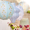 Meri Meri Meri Meri x Molly Mahon Lantern Set (3 pcs) - product shown hanging. 
