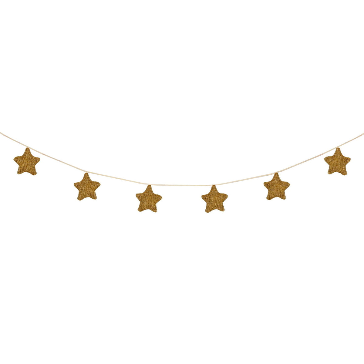 Gold Knitted Star Garland - Beautyhabit