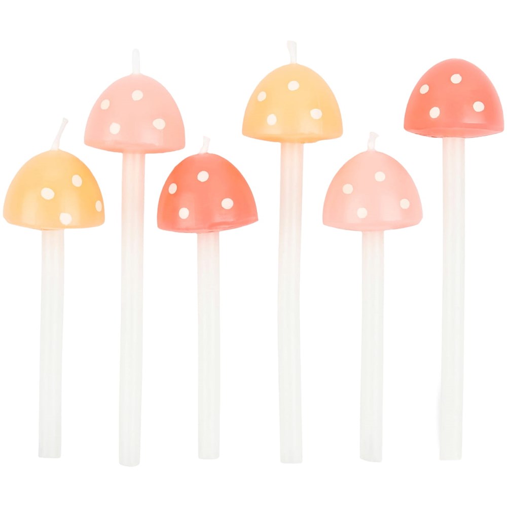 Meri Meri Mushroom Birthday Candles (6 pcs)