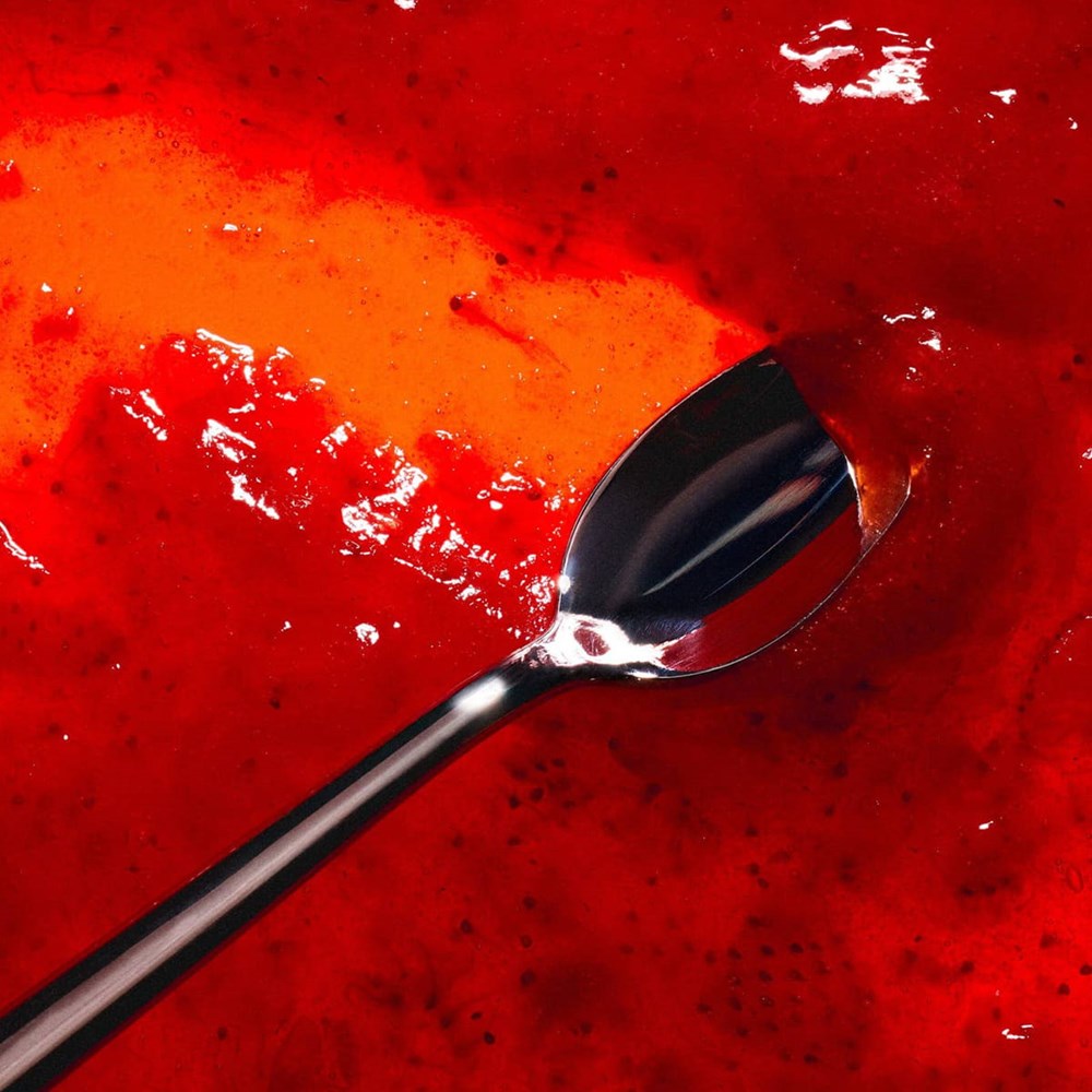 Sky High Farm Goods Strawberry Jam (8 oz) - product swatch shown. 