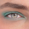 Karolin Van Loon Laguna Eyeshadow & Highlighter Palette (7.2 g) - product shown swatched on eyes. 