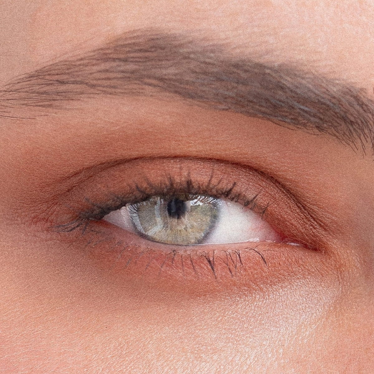 Karolin Van Loon Laguna Eyeshadow &amp; Highlighter Palette (7.2 g) - product shown swatched on eyes.