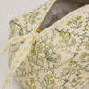 Paper Mirchi Organic Cotton Toiletry Bag - Floral Buttercream (1 pc) - product shown up close.
