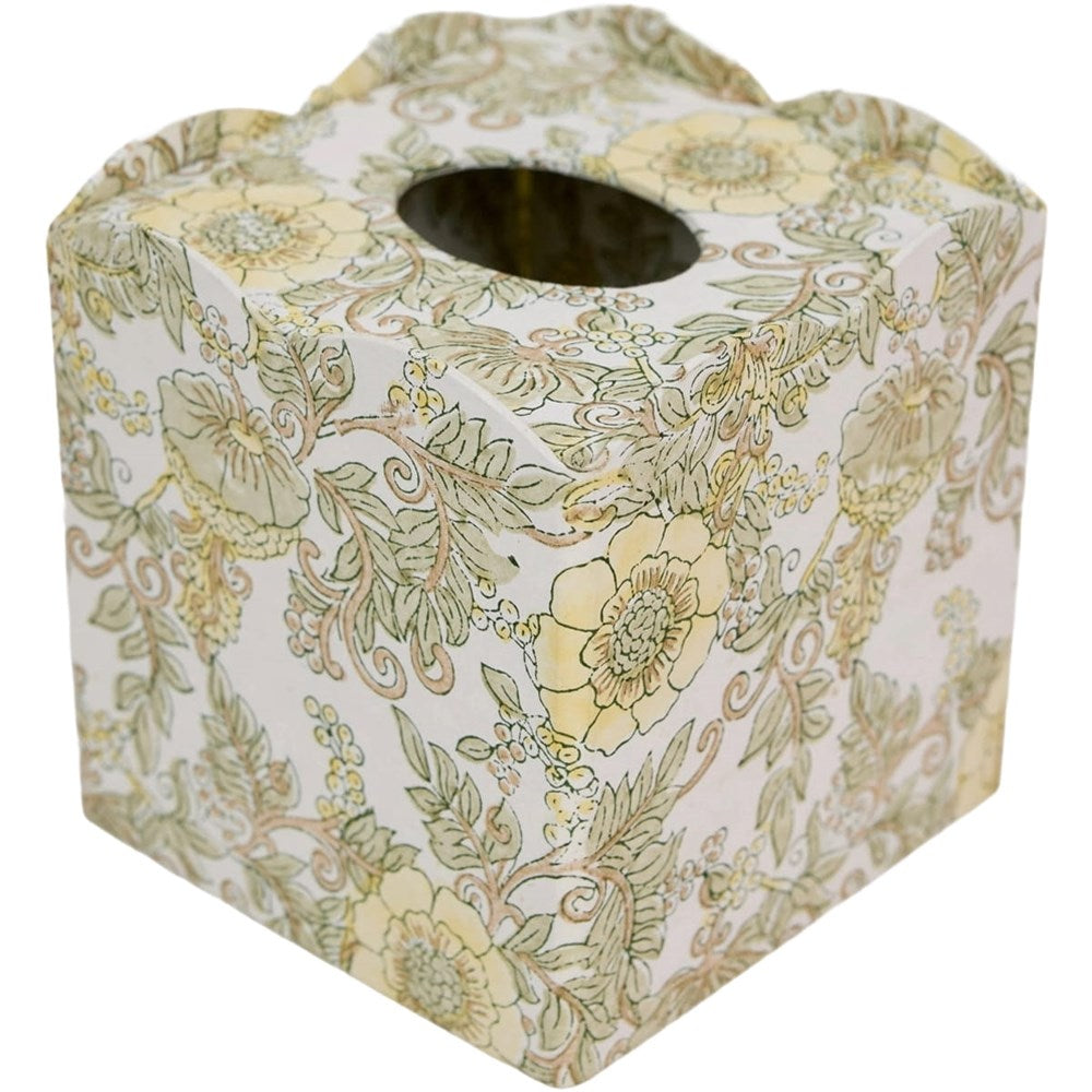 Paper Mirchi Tissue Box - Wild Rose Buttercream (1 pc)