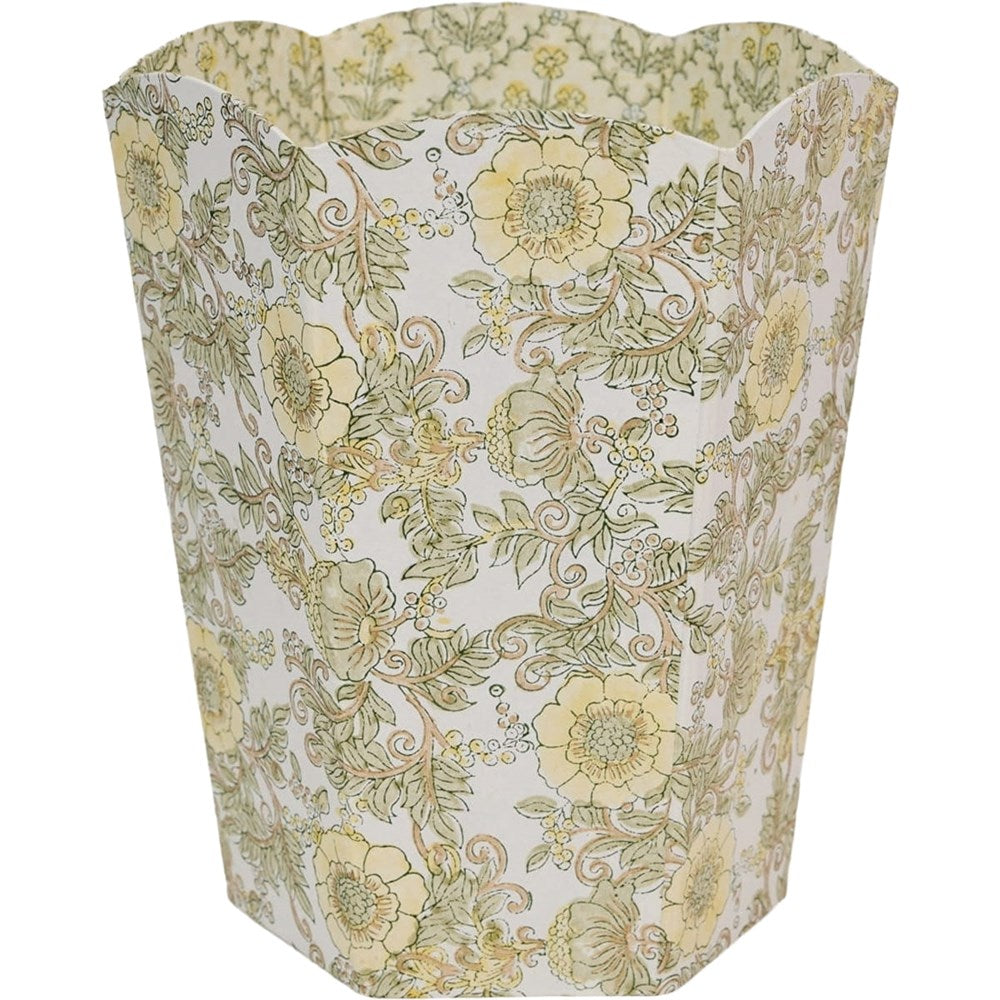 Paper Mirchi Waste Paper Basket - Wild Rose Buttercream (1 pc)