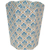 Waste Paper Basket - Trellis Indigo