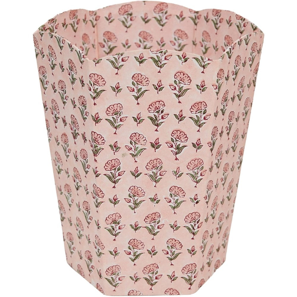 Paper Mirchi Waste Paper Basket - Ditsy Floral Blush (1 pc)