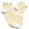 Pastel Gingham Ruffle Socks - Yellow