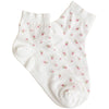 Blossom Breeze Sheer Floral Socks - Ivory