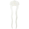 Tiepology Antique Wave French Hair Pin - Creamy Ivory (1 pc)