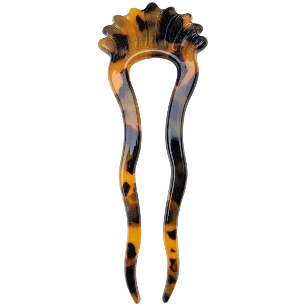 Tiepology Antique Wave French Hair Pin - Amber Mix (1 pc)