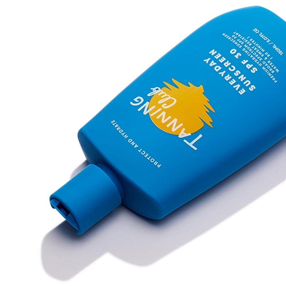 Tanning Club Everyday Sunscreen SPF 30 (5.75 oz) shown at an angle