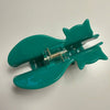 Centinelle Orange Green Cat Hair Claw (1 pc) - product shown from top. 
