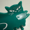 Centinelle Orange Green Cat Hair Claw (1 pc) - product shown up close.