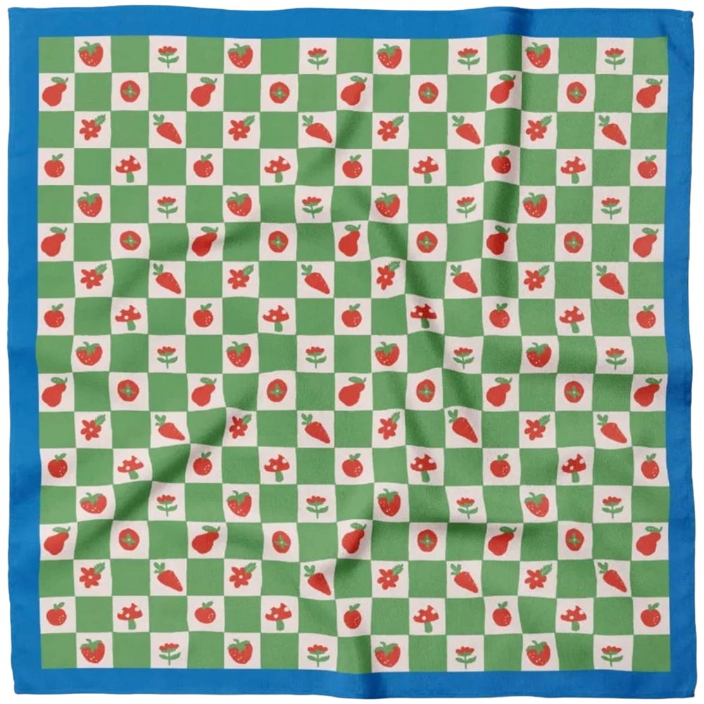 Centinelle Green Checkers Cotton Bandana (1 pc)