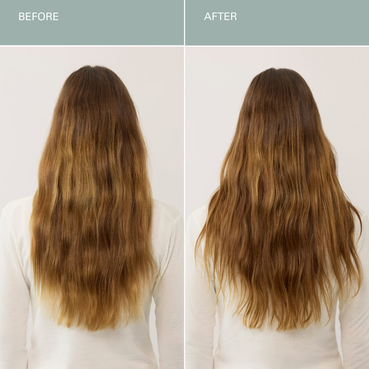 Roz Wave Texturizing Mist (100 ml) - product shown in models hair. 