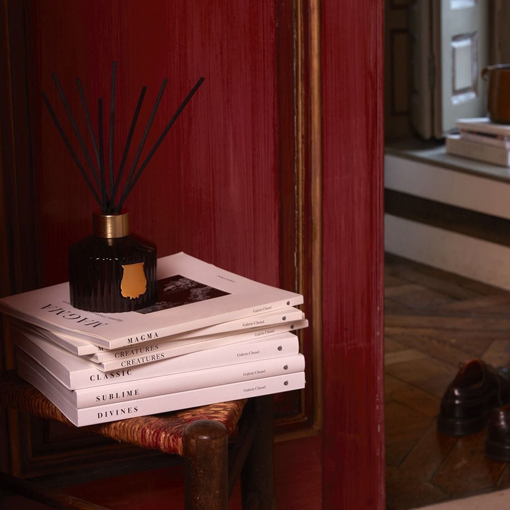 Trudon Cire Home Diffuser (350 ml) - product shown on top of magazines.