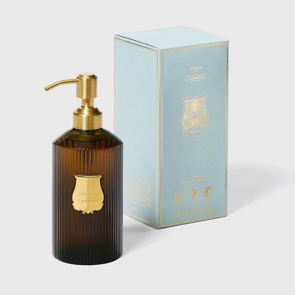 Trudon Carmen Hand Soap (350 ml) - product shown next to packaging.