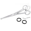 Tweezerman Pet Curved Grooming Shears (1 pc) showing removable finger rests