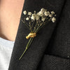 Rachel Pfeffer A Hand Holding Flower Lapel Pin - Brass (1 pc)