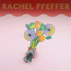 Rachel Pfeffer A Hand Holding Flower Lapel Pin - Sterling Silver (1 pc) - product shown in packaging.