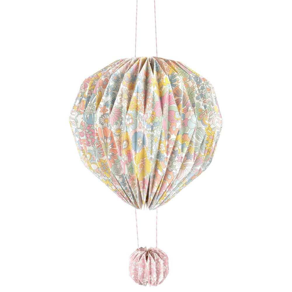 Meri Meri X Liberty Origami Balloon Decorations (3 pcs) - product shown on white background.