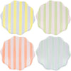 Meri Meri Pastel Stripe Plates (8 pcs)
