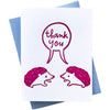 Hedgie Thank You Card