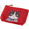 Kusuguru Honey Bean Princess Jacquard Pouch - Red (1 pc)