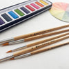 Breathe People Watercolor Paintbrush Set (5 pcs) - product shown up close.