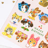 Her Winter Flowers Birthday Card - Niko Niko Smile! (1 pc) - product shown up close.