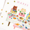 Her Winter Flowers Birthday Card - Special Day! (1 pc) - product shown up close.