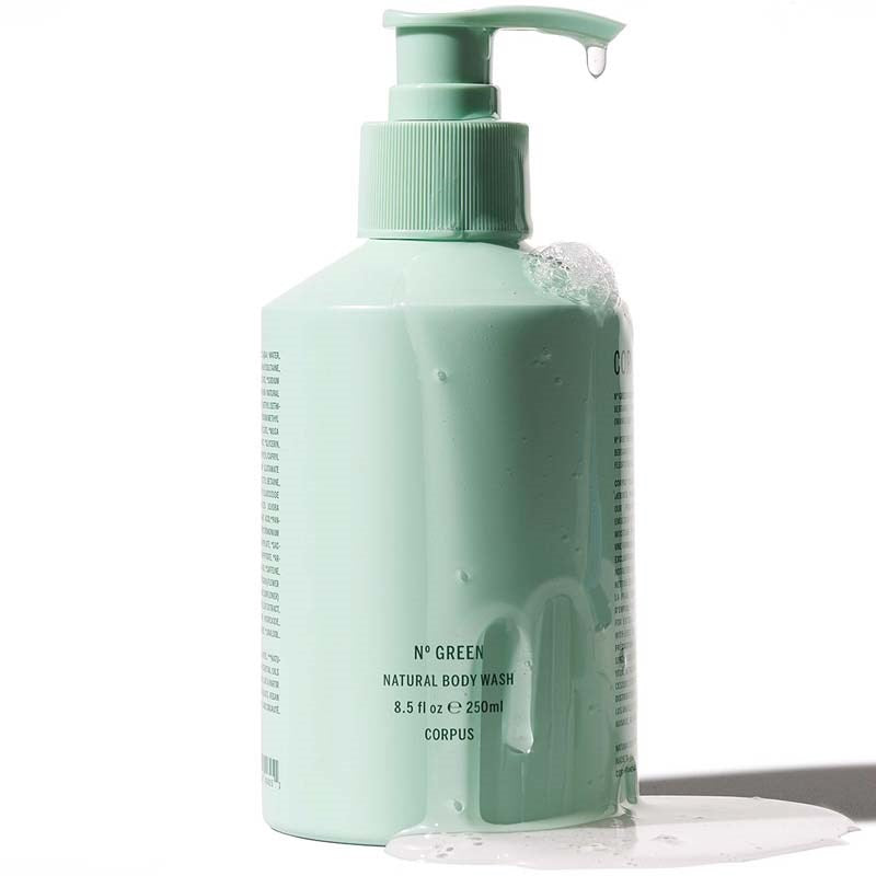 Corpus Nº Green Natural Body Wash (266 ml) - product shown on white background. 