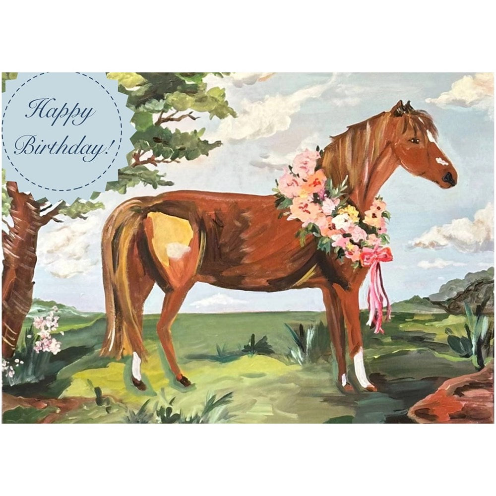 Carpe Diem Papers Pony Club Birthday Greeting Card (1 pc)