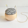 Hiro Wood Bowl Pin Cushion (1 pc) - product shown on white background. 