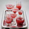Flamingo Estate Sunny Side Up Recipe Book (1 pc) - pink drinks shown on metal tray. 