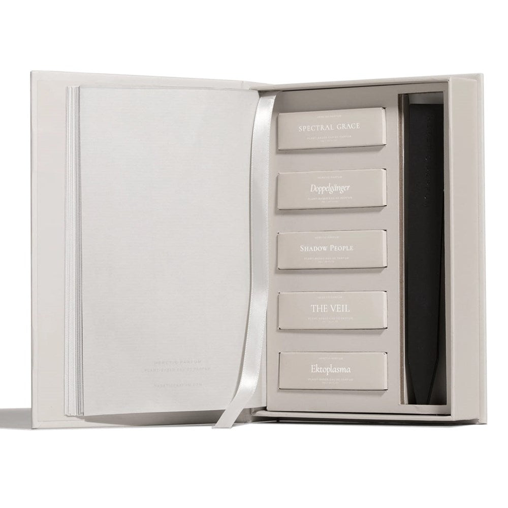 Heretic Parfum Ghosts Discovery Set (5 x 2 ml) - product shown on white background. 