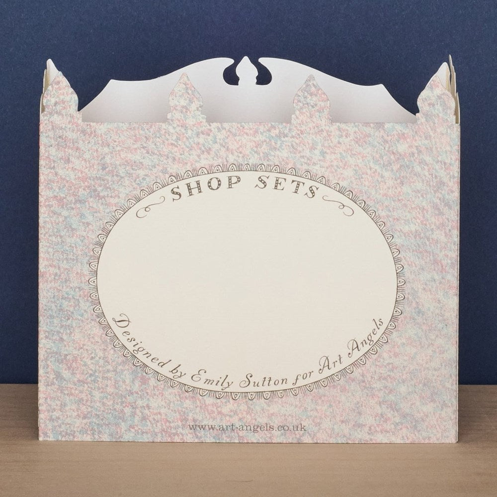 Art Angels Antiques Shop Die Cut Card (1 pc) - product shown from back. 