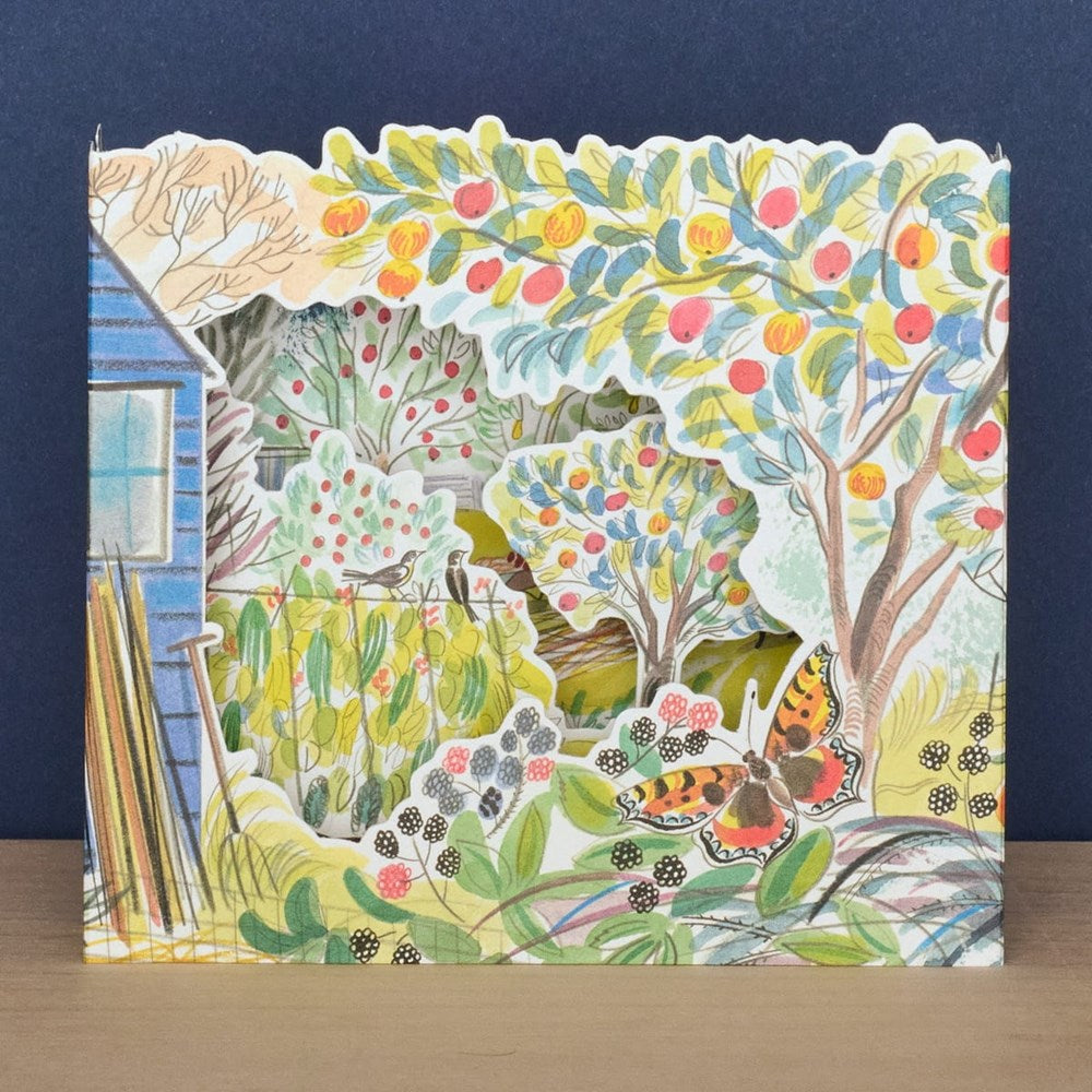 Art Angels Orchard Allotment Die Cut Card (1 pc) - product shown on counter.